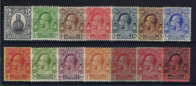 Image of Turks & Caicos Islands SG 162/75 LMM British Commonwealth Stamp